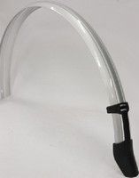 Gazelle rear fender 28 PVC B50G waffle silver