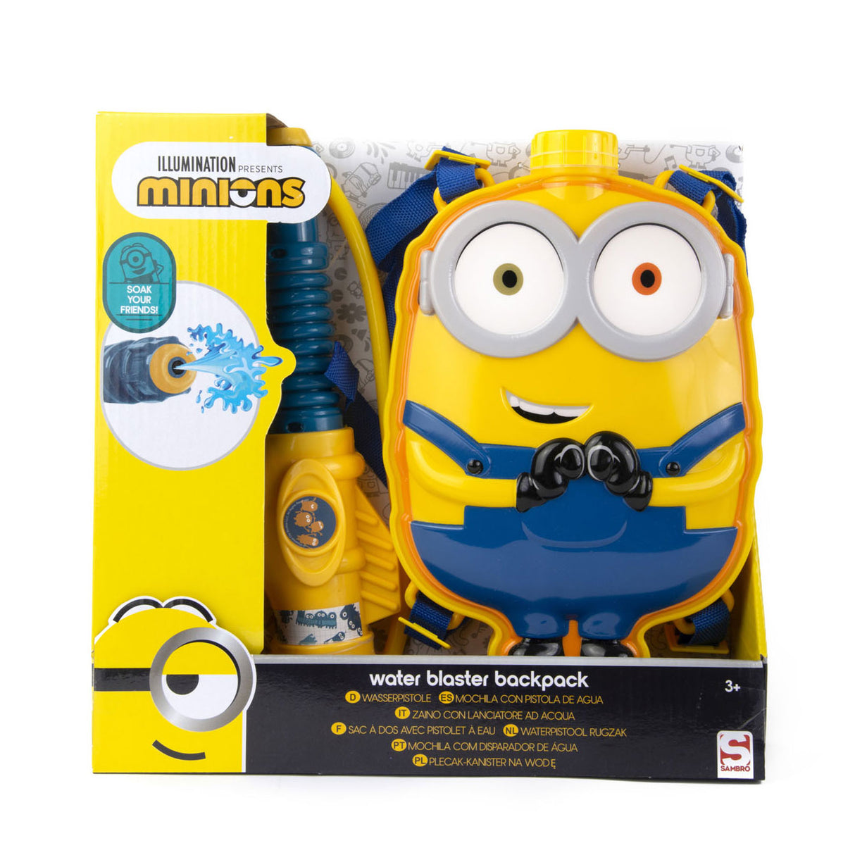 Sambro water gun with Rugzakkank Minions