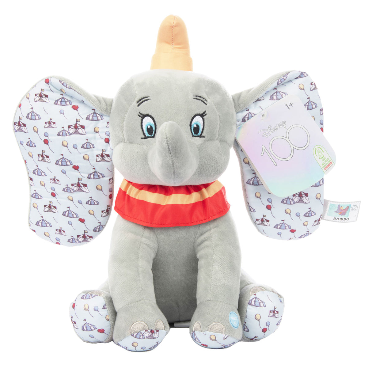 Disney Cuddle Dombo med ljud, 30 cm