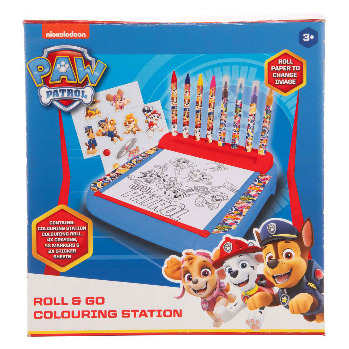 Sambro Paw Patrol risalna plošča z barvnim kompletom, 12dlg.