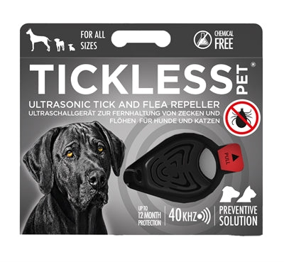 Défense Tickless Teck Teek et VLO pour chien et chat noir