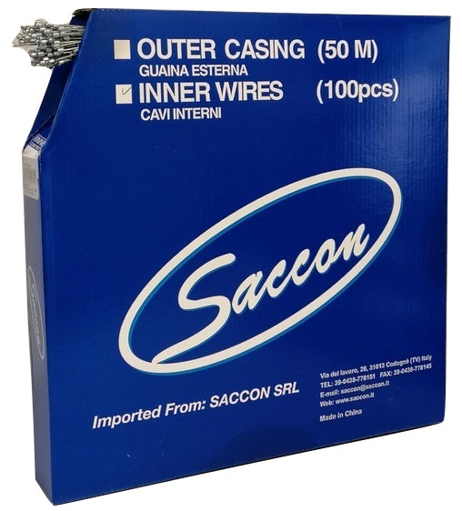 Saccon Box inner cable Gear (4x4) Zinc per 100 pieces SAB12203C