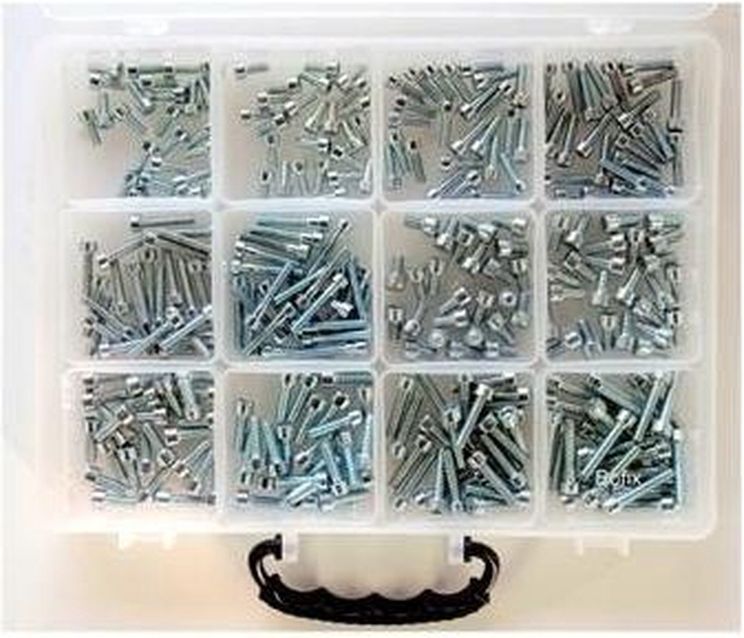 Box A 12 compartments Stainless steel Allen Bolts range.