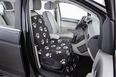 Trixie Car Say Puprint Nylon Fleece Black Beige