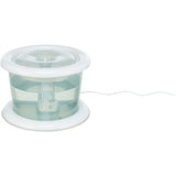 Trixie drinking fountain bubble stream blue white