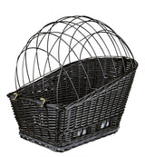 Trixie bicycle basket with wire dome on the back black