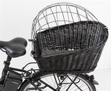 Trixie bicycle basket with wire dome on the back black