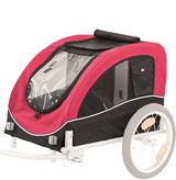 Trixie dog bike cart black red