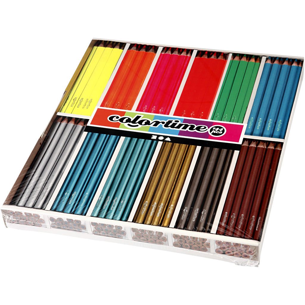 Creativ company https: www.cchobby.nl colortime-coloured-pencils-l-17-45-cm-fill-3-mm-metallic-colours-neon-colours-144-piece-1-box