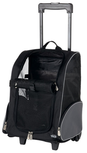 Trixie Travel Basket Trolley Black Grey