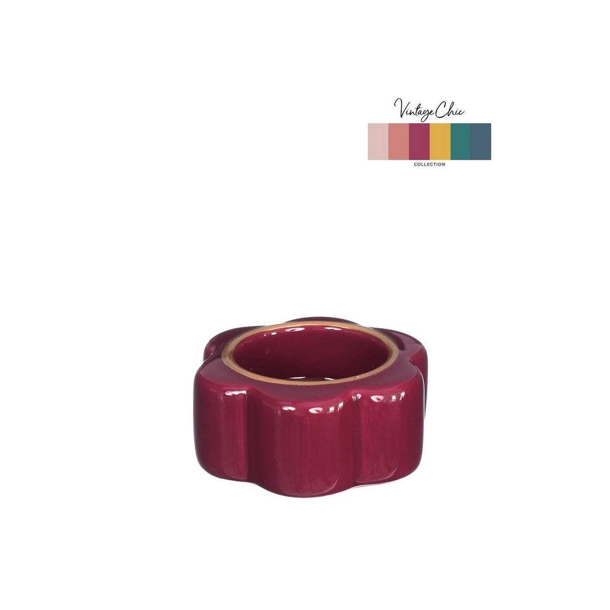 Ideas 4 seasons tealight holder pouff cherry ø7xh3.4cm