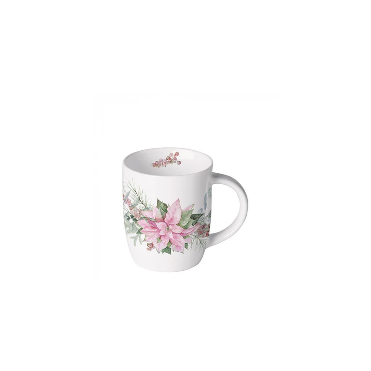 Ambiente mug 200ml pink poinsettia