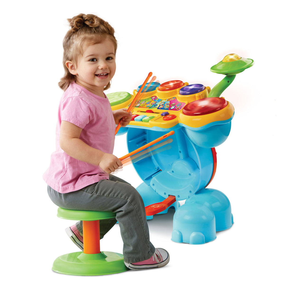 VTech Leer Drumstel junior blauw