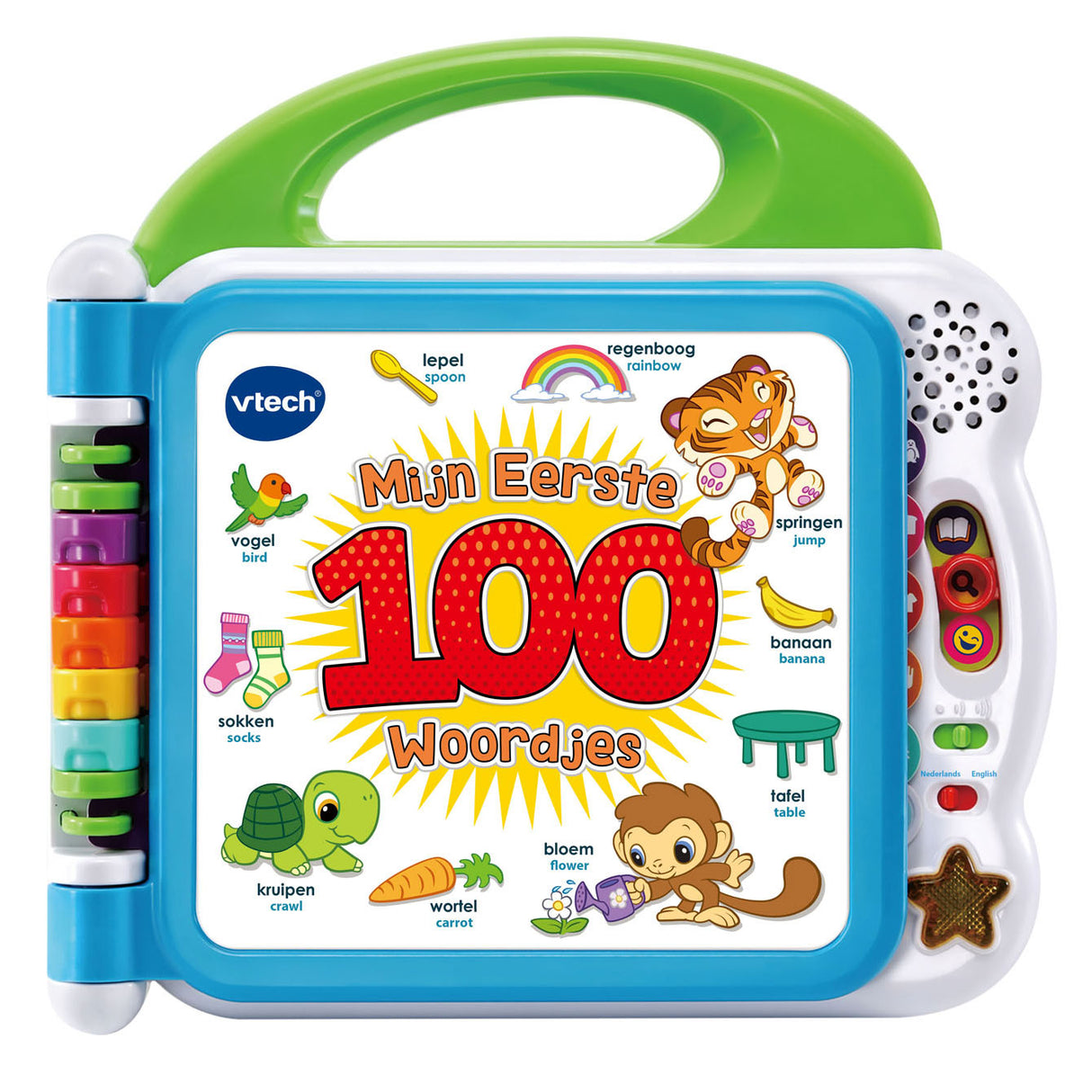 VTech Kinderboek Mijn Eerste 100 Woordjes blauw