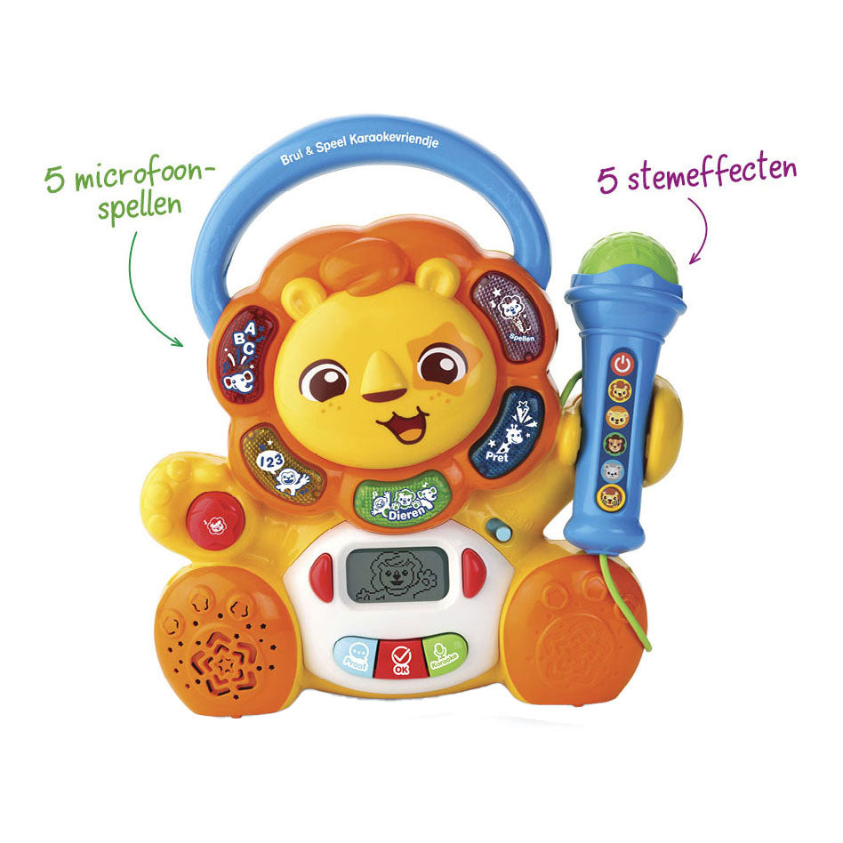 Vtech Brul Play Karaoke Friend 33 cm multicolore