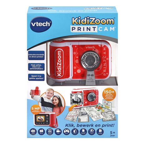 VTech dětská kamera KIDIZOOM PRINTCAM JUNIOR RED WHITE 4-SECE