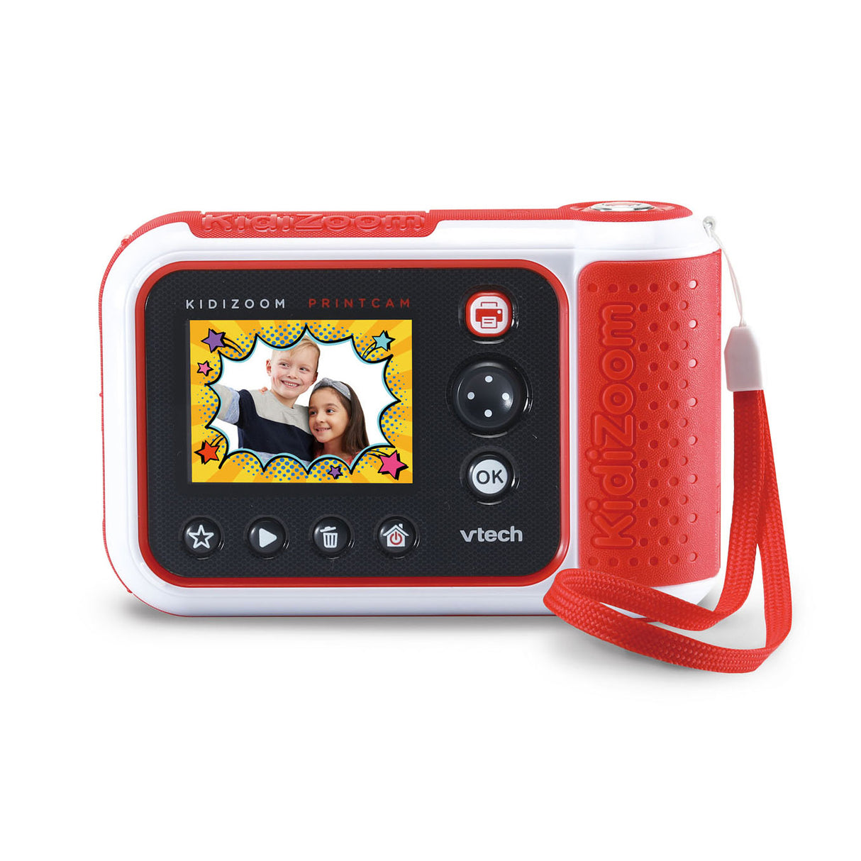 Vtech Kinderkamera Kidizoom Printcam Junior Red White 4-Piece