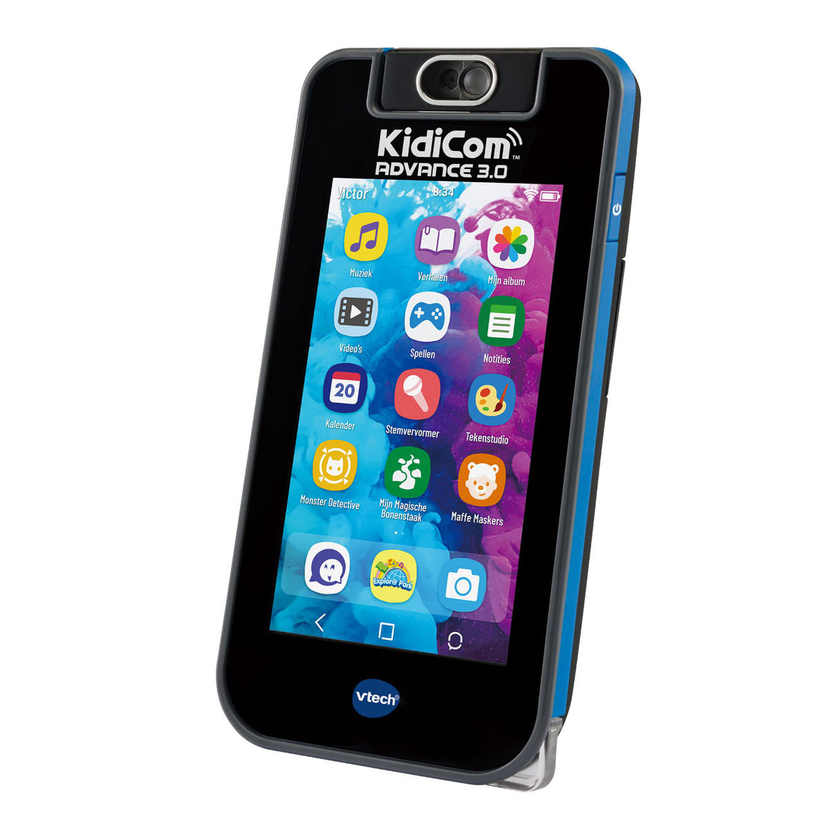 VTECH Toy Phone Kidicom 3.0 Black Blue 3-częściowy