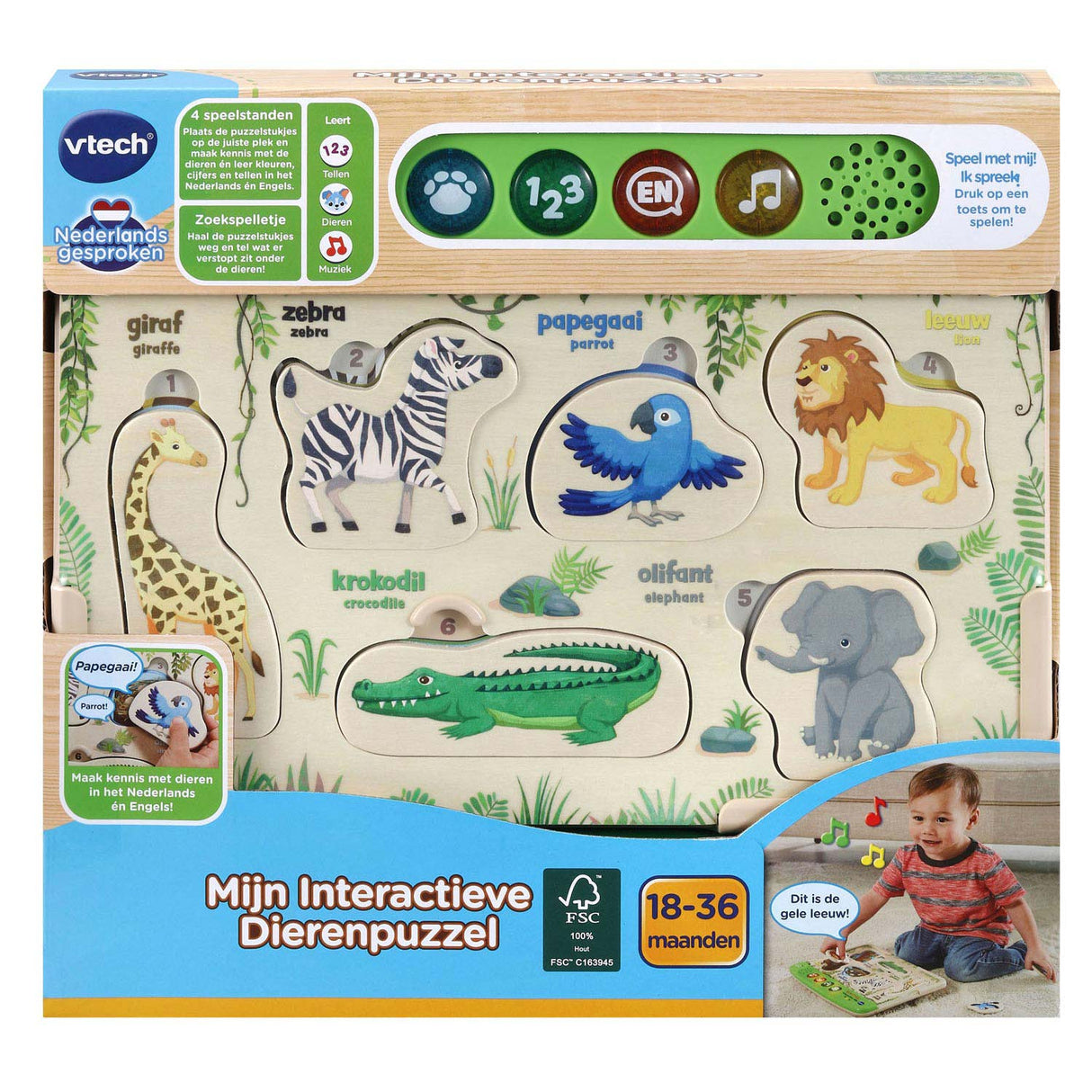 Vtech meng interaktiv Déier Puzzle