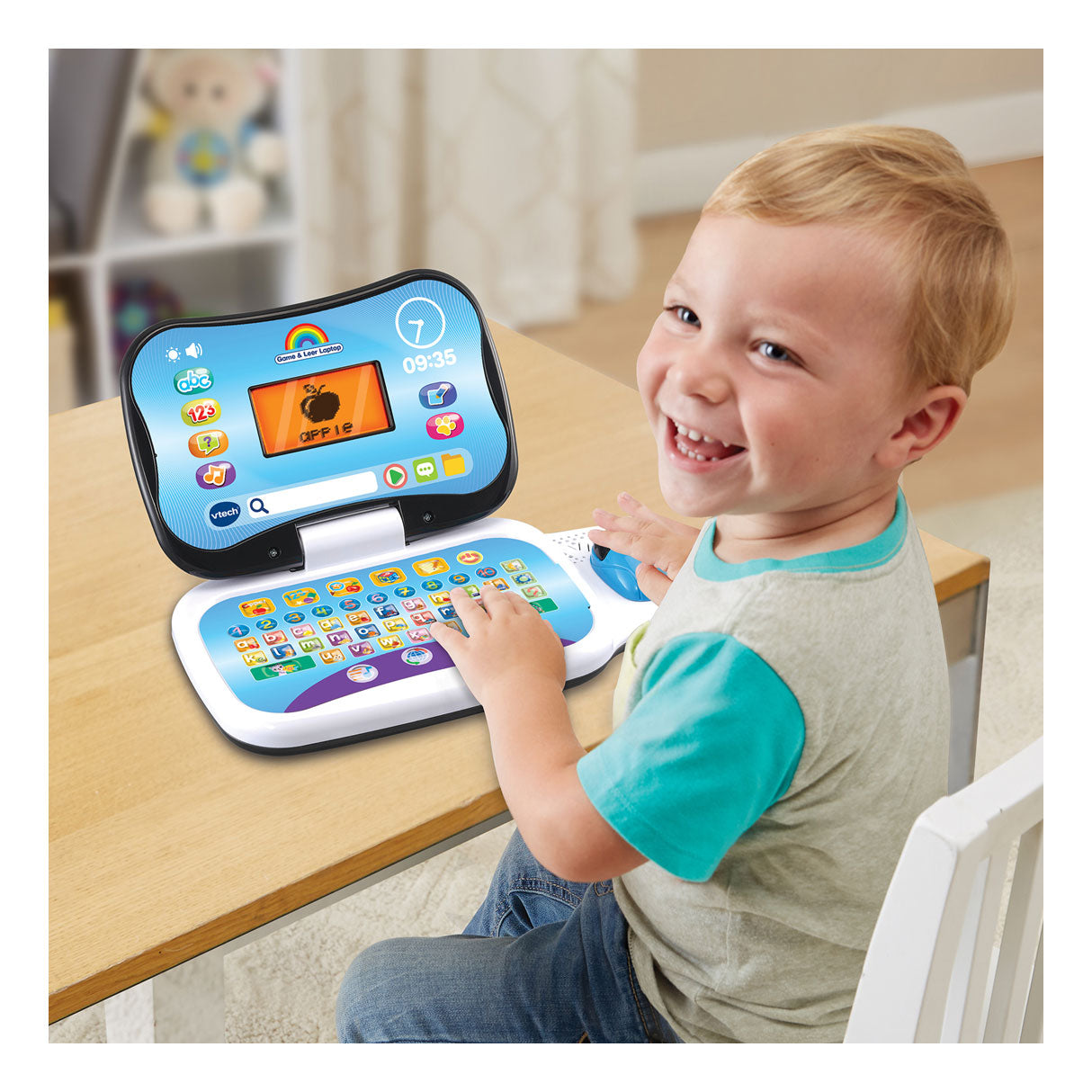 La computadora portátil de cuero de juego Vtech