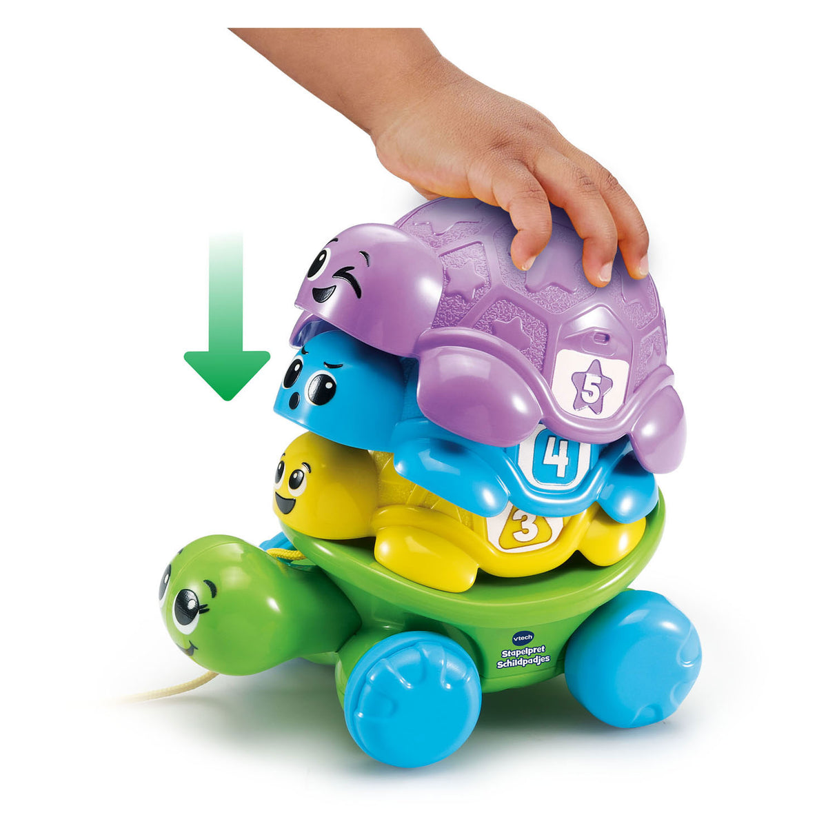 Vtech stabling morsom turtle pull figur