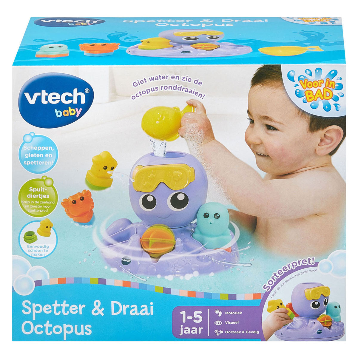 Vtech bath splash and twist octopus