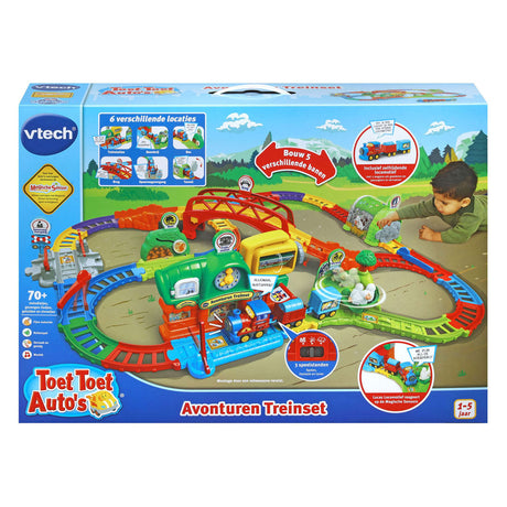 Súprava dobrodružného vlaku Vtech toot toot (vrátane lokomotívy lucas)