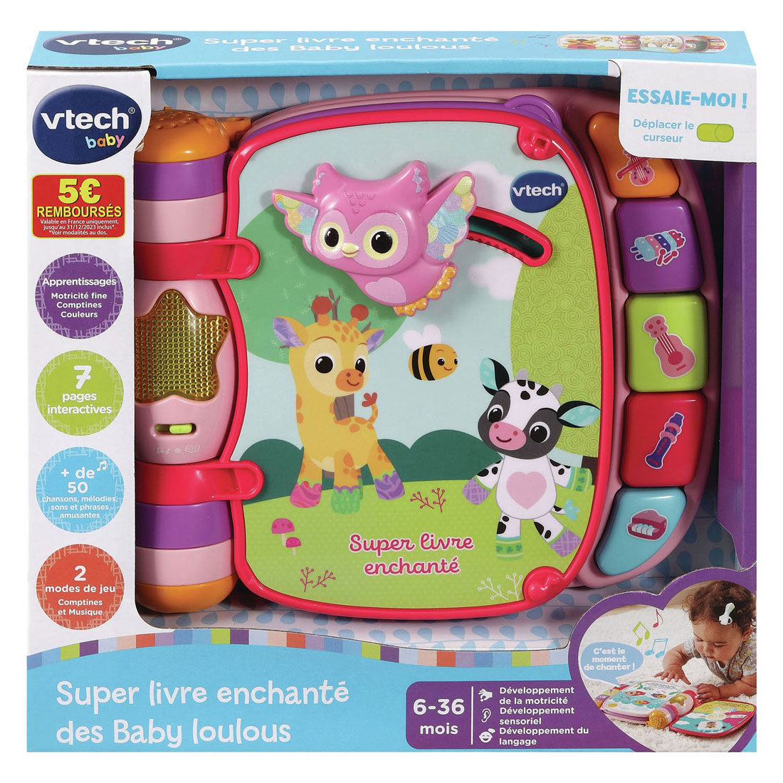 Vtech animal friends songbook pink