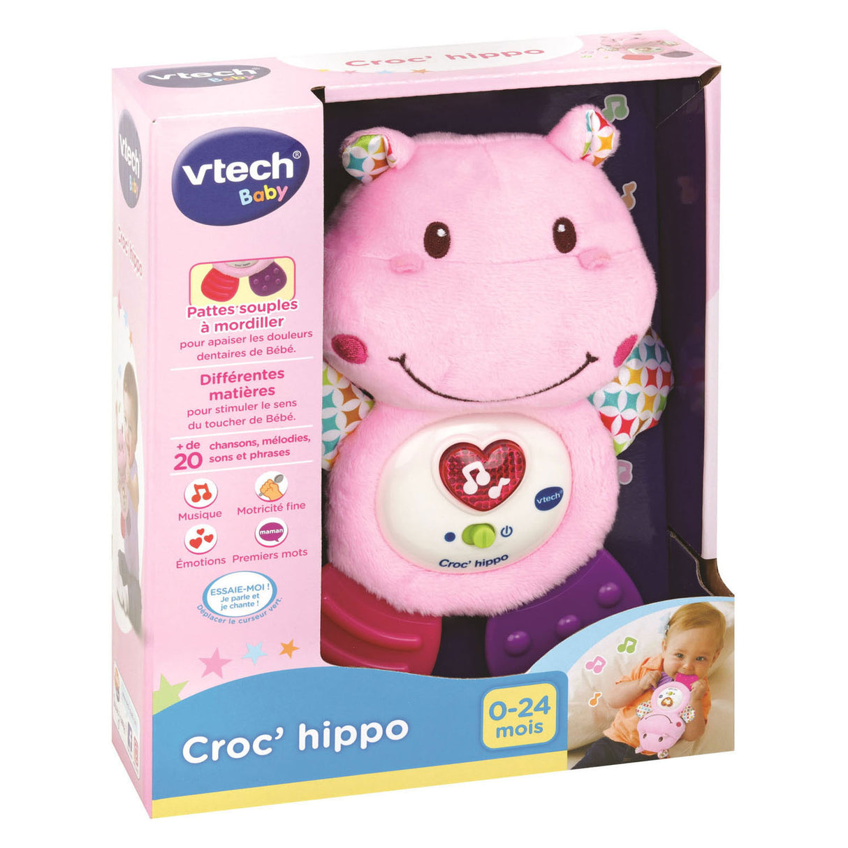 Vtech dětské chrastítko croc hroch
