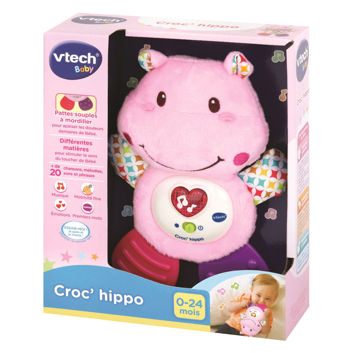 Vtech dětské chrastítko croc hroch