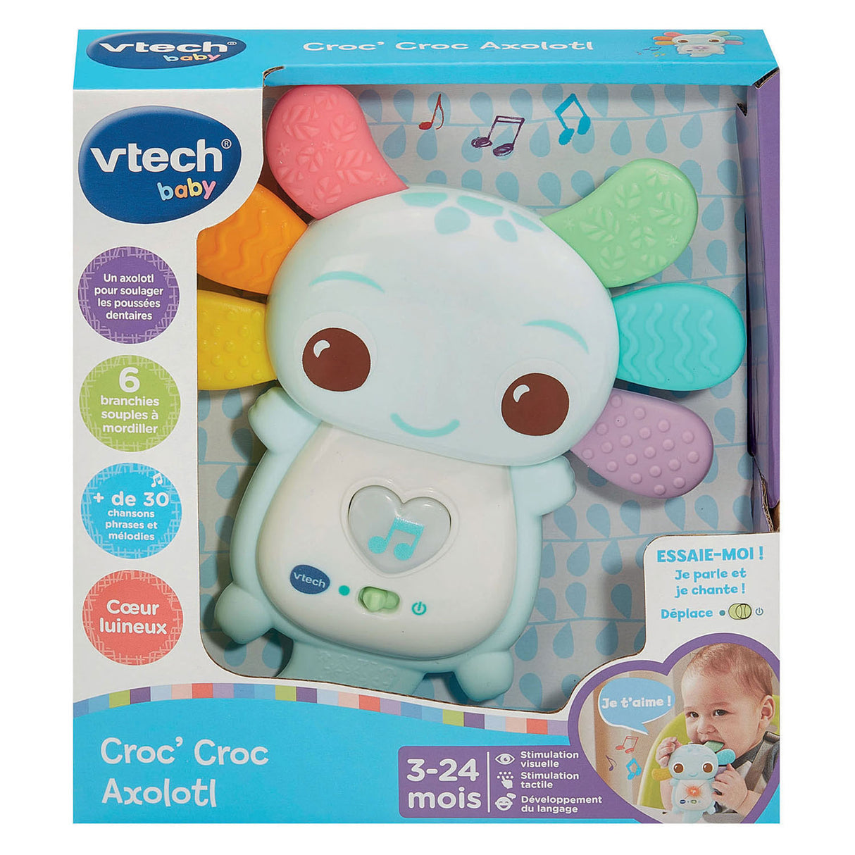 Vtech dětské chrastítko axolotl