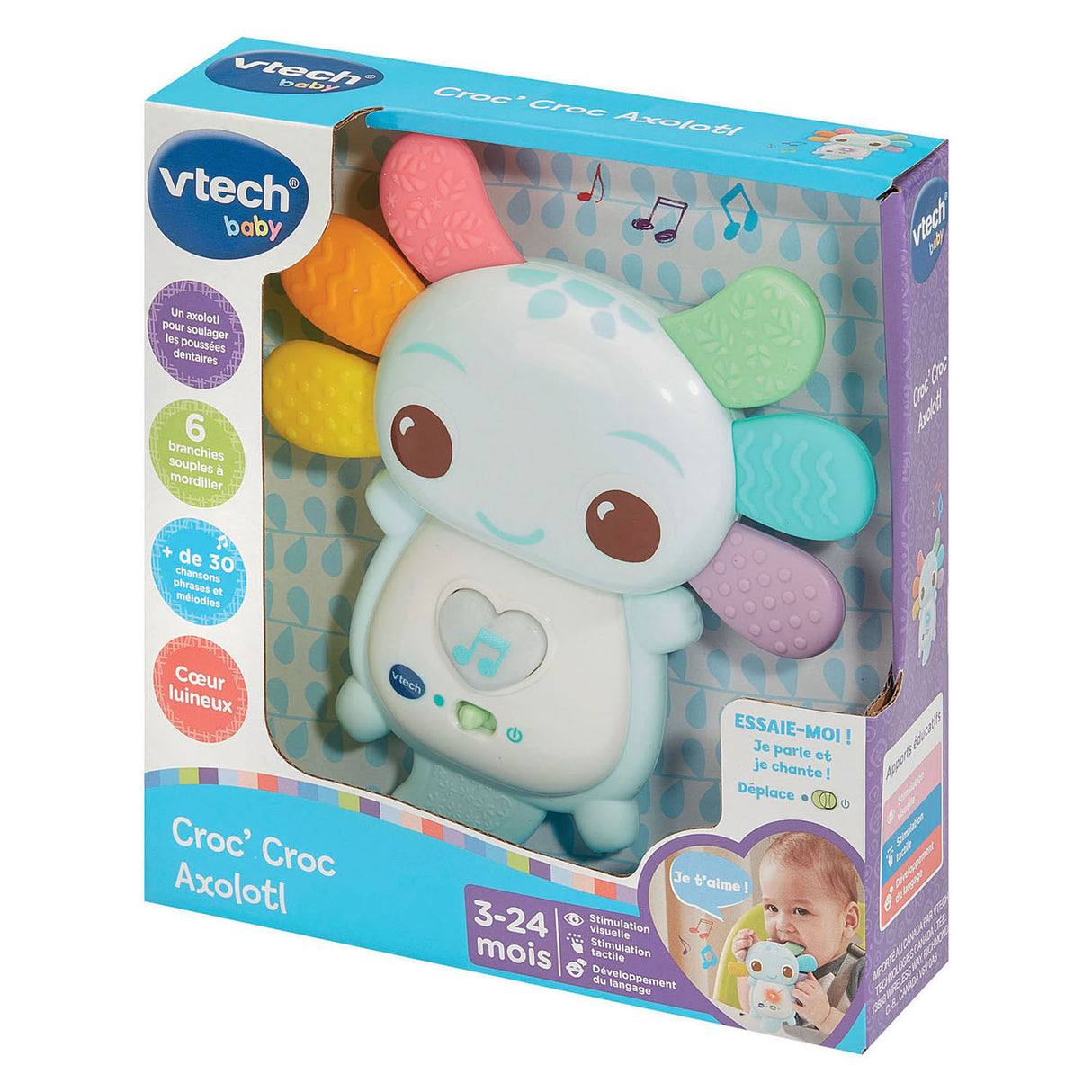 Vtech dětské chrastítko axolotl