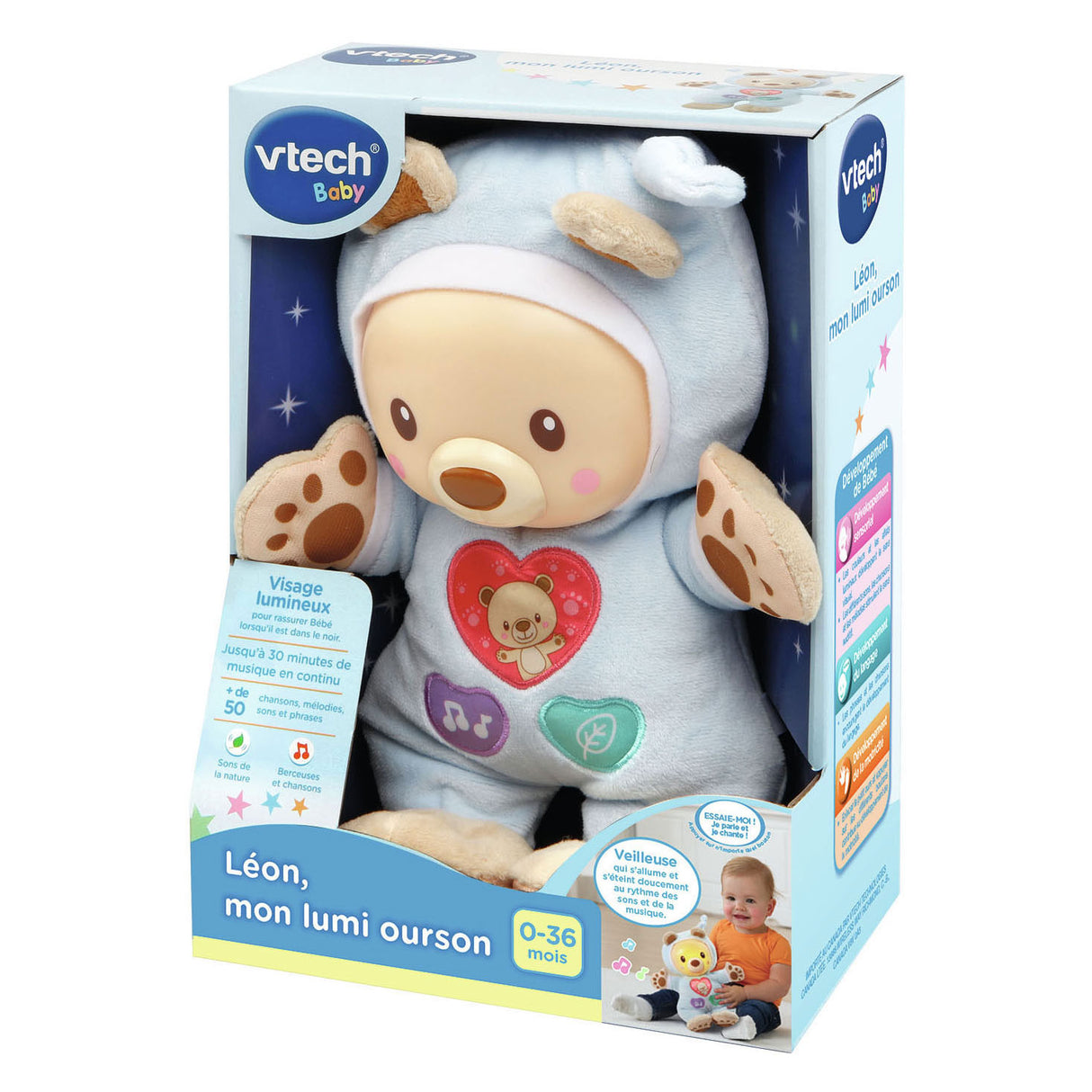 Vtech leon leanbh, mo bhéar éadrom
