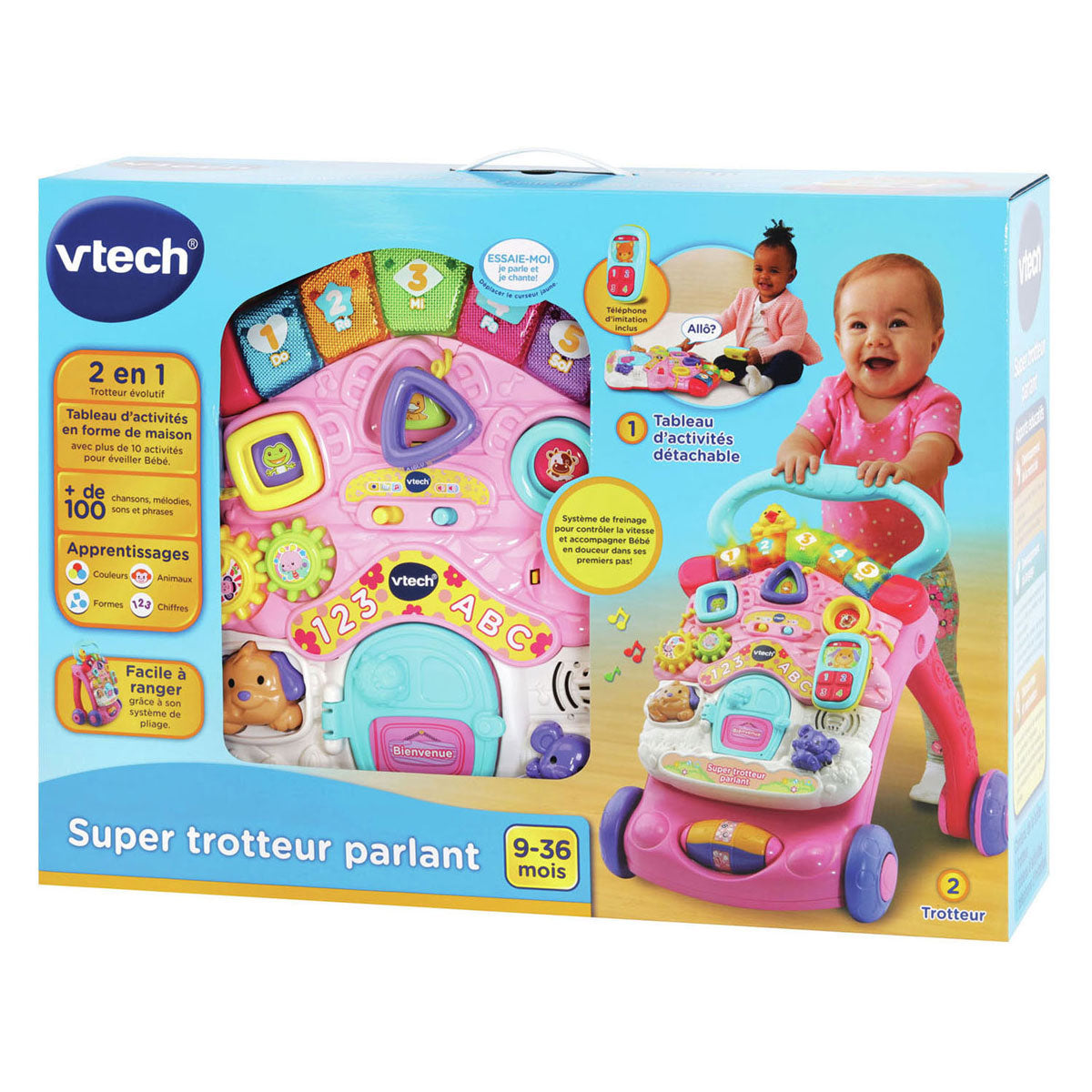 Vtech 2-in-1 activity walker pink