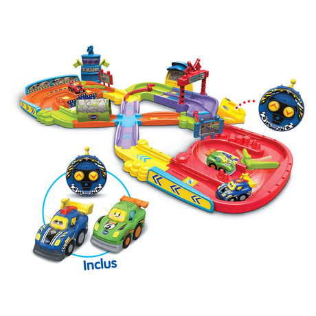 Vtech toot toot cars - můj první interaktivní okruh vč. 2 auta