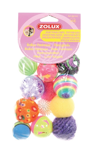 Zolux Cat toys Fancy colored balls