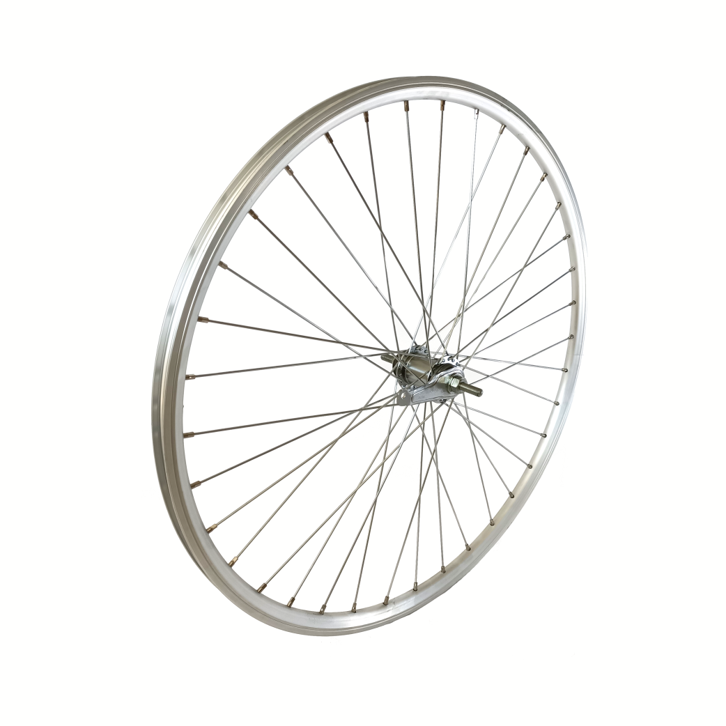 Shimano Achterwiel 28x1 5 8x1 3 8 hoge aluminium velg zilver remnaaf