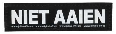 Julius K9 Labels for Power-Harnas Tuig Do not pet