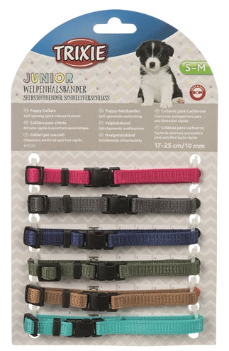 Trixie Puppy Hole Band set Fuchsia graphite Indigo Bosgroen Koraal