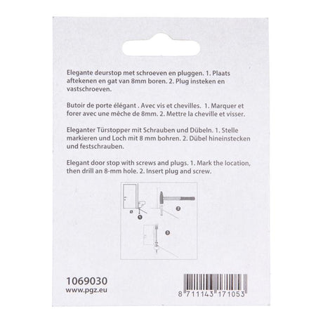 Mack 1069030 - deurstop met rubber zwart ø 30 mm 1 st pc | 6 stuks