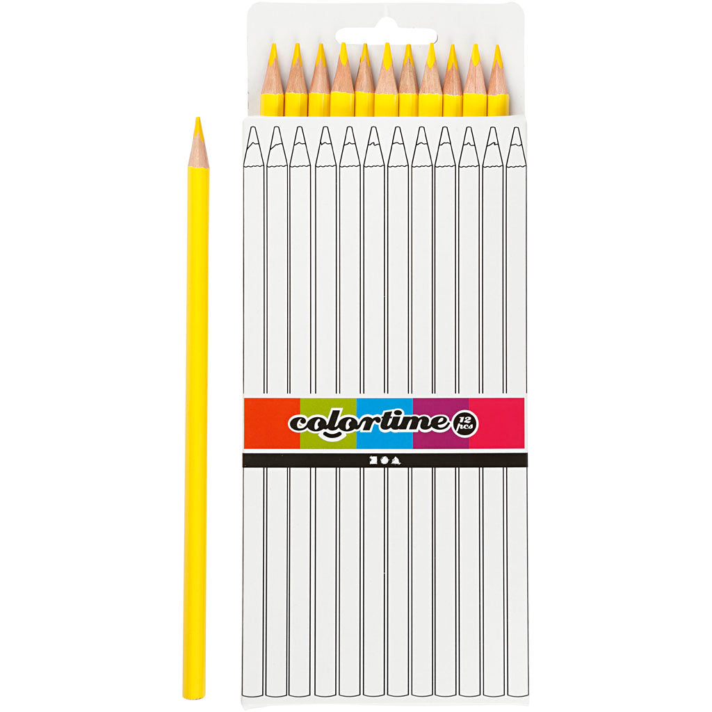 Creativ Company https: www.cchobby.nl colortime-coloring-pencils-l-17-cm-lead-3-mm-yellow-12-pieces-1-box