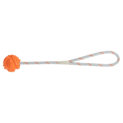 Trixie Floating Natural Rubber Ball on a Rope Assorted
