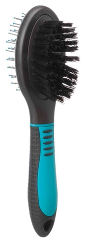 Trixie brush double -sided cover hair underwol plastic black blue