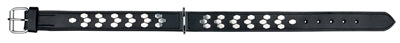 Trixie Collar Dog Active Leather With Aplications Black