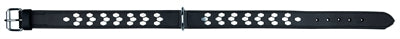 Trixie collar dog Active leather with applications black