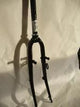 Front fork 28 with 1 fork tube - V -brake and drum brake plus dynamoak - Glossy Black