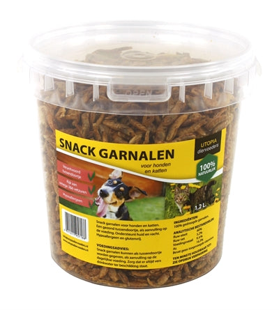 Utopia tørrede snack rejer til hund og kat