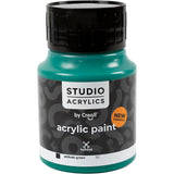 Creall studio acrylic paint, opaque, phtalo green (52), 500 ml 1 bottle