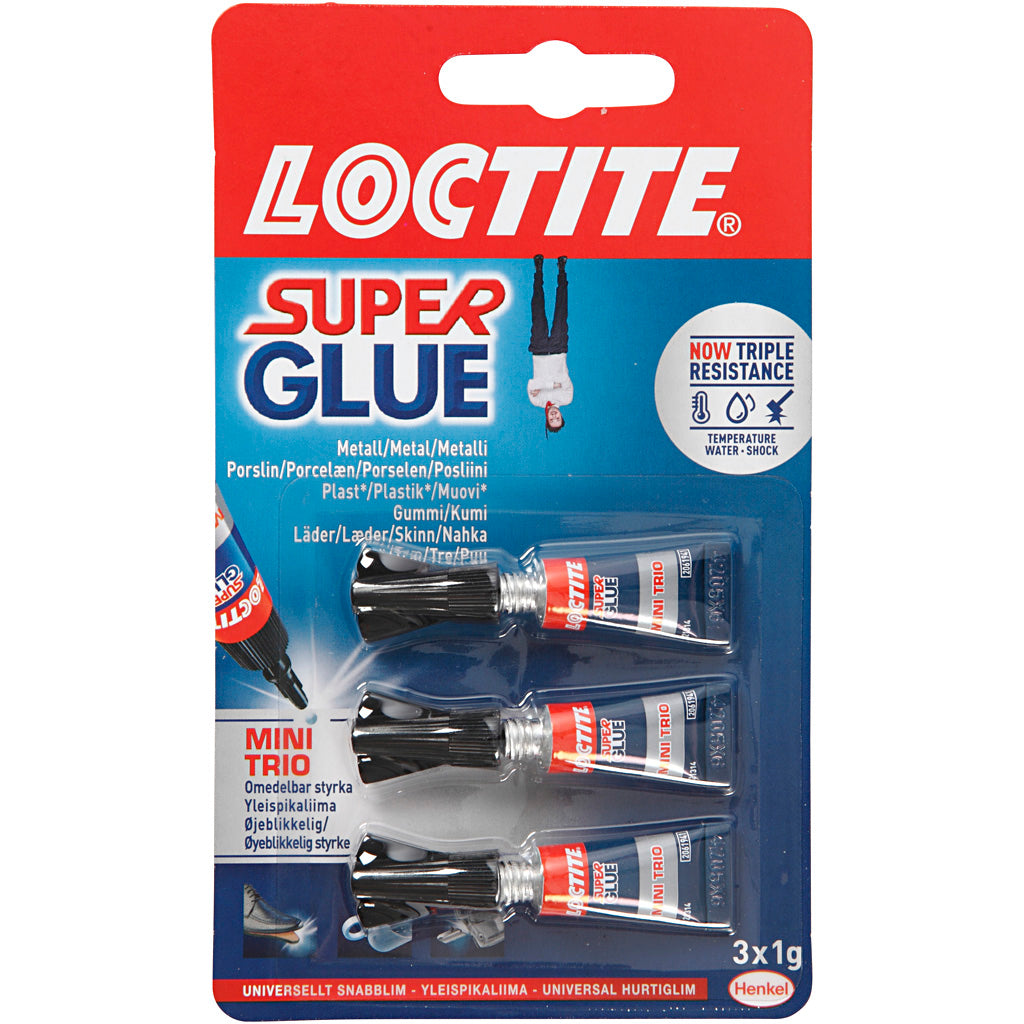 Loctite superlim, 3x1 gr 1 boks