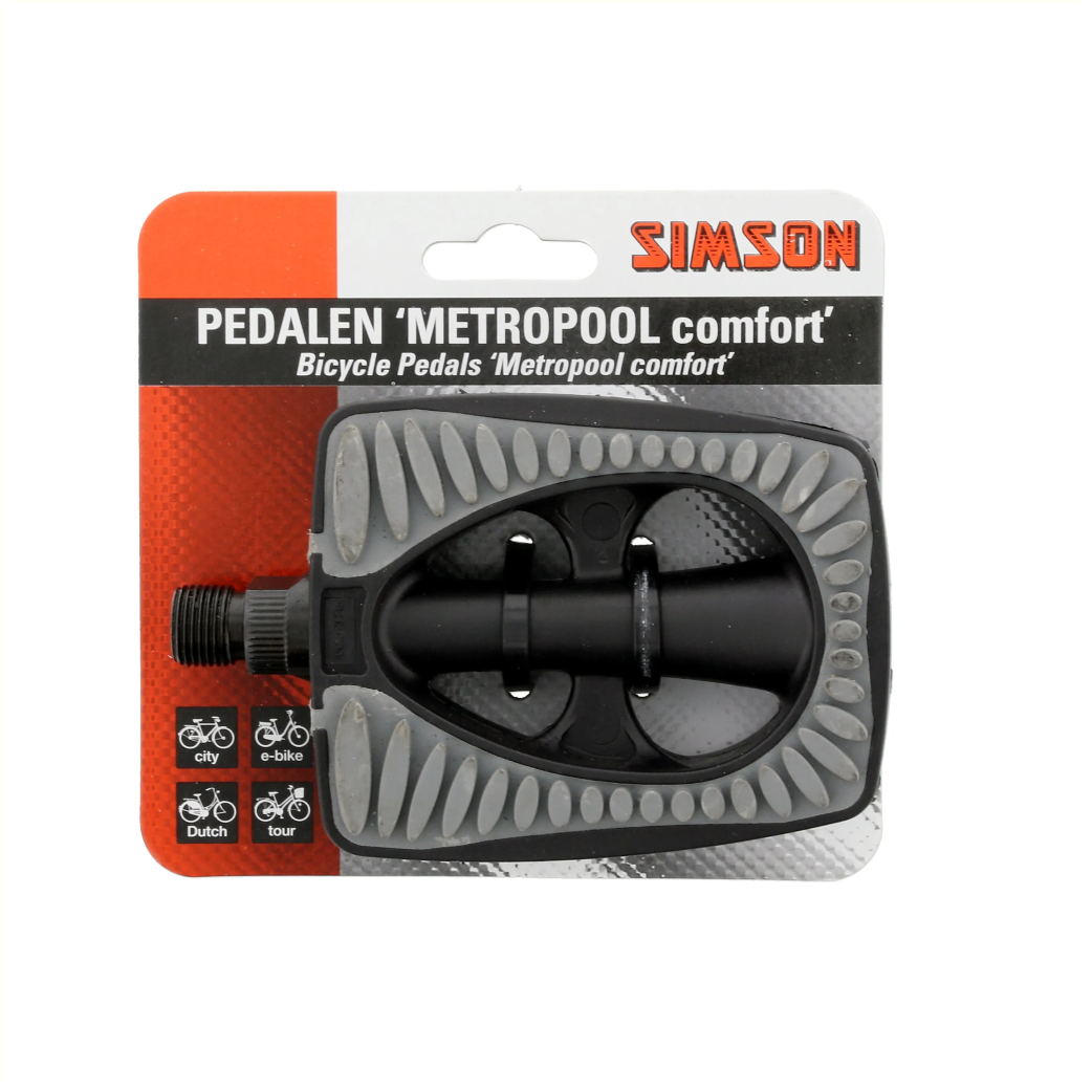 Pedals establece Metropolis Comfort 9 16 pulgadas gris negra